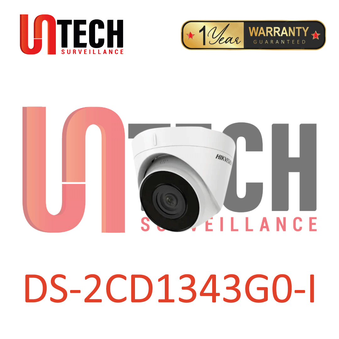 Hikvision DS-2CD1343G0-I 4 MP Fixed Turret Network Camera - UNTECH